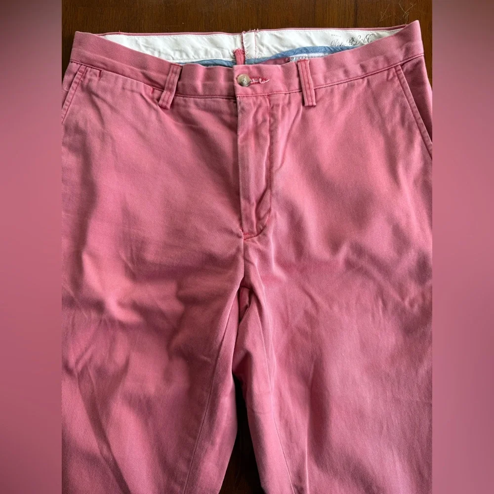 Polo Ralph Lauren Men's Straight-Fit Stretch Salmon Chino Pants Red Preppy 33/30
